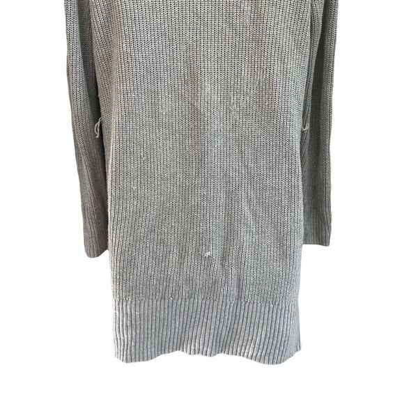 Cabi Small Sweater Exhale Cardigan Open Front Light Gray Chunky - Picture 6 of 10